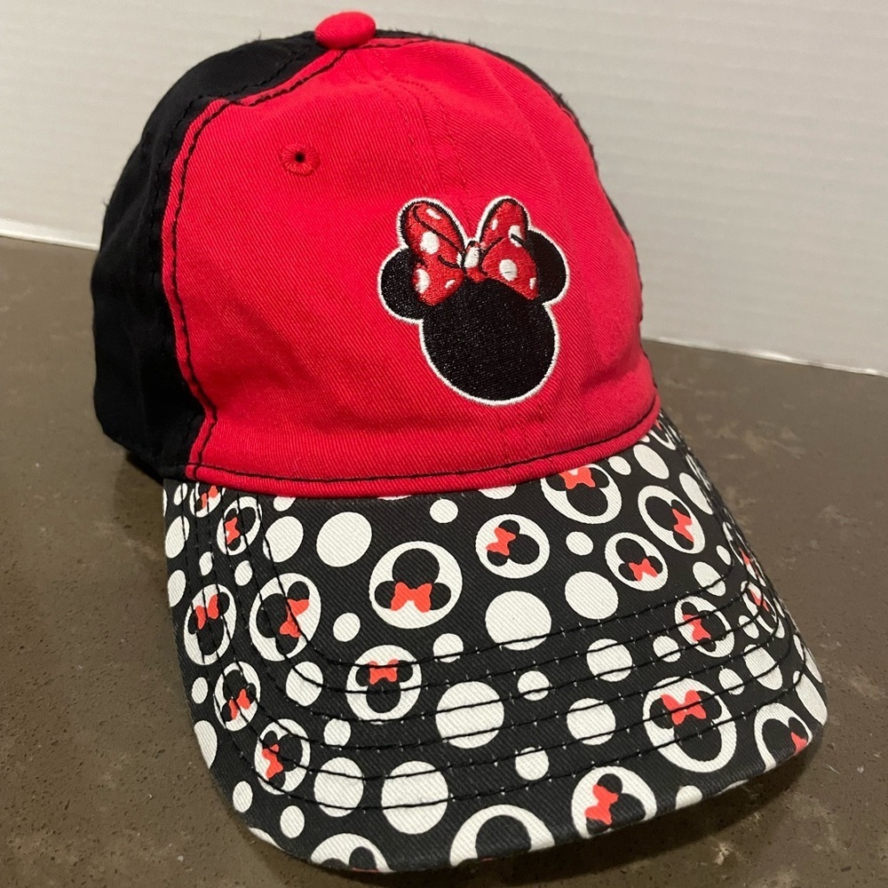 Red and Black Minnie Mouse Cap